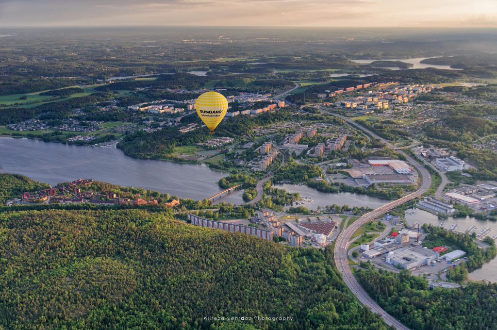 Flying over Stockholm