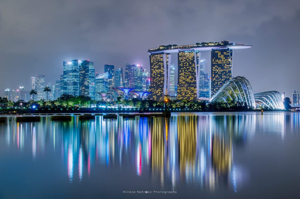 Marina bay sands and gardens by the bay, Singapore