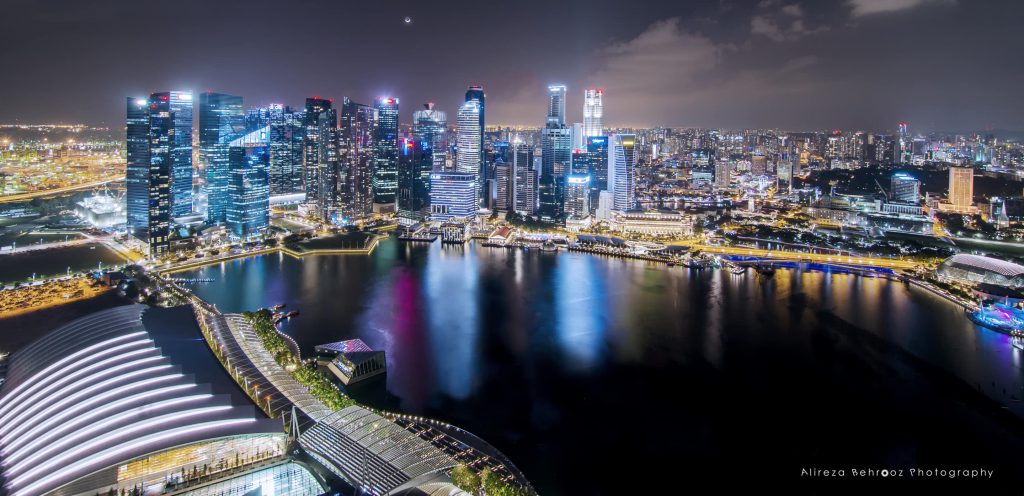 View of Singapore from MBS