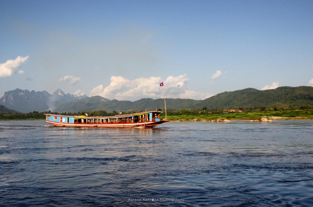 A boat ride on the Mekong River in Laos