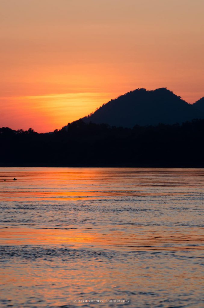 Sunset on the Mekong River, Luang Prabang, Laos