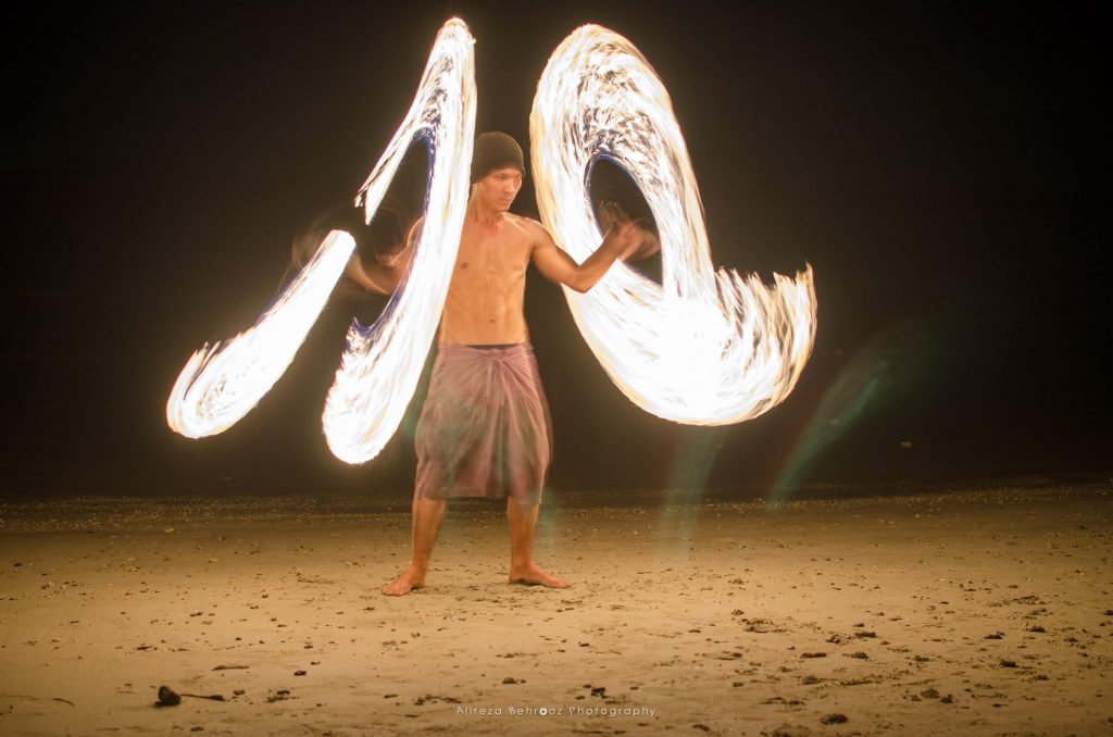 Fire show II, Lonely beach, Koh Chang, Thailand