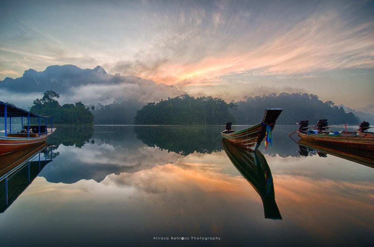 Sunrise at Khao Sok national park, Thailand