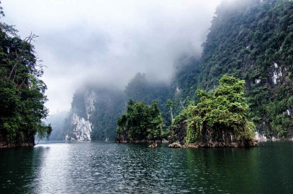 The Limestone Rocks In Cheow Lan Lake, Thailand