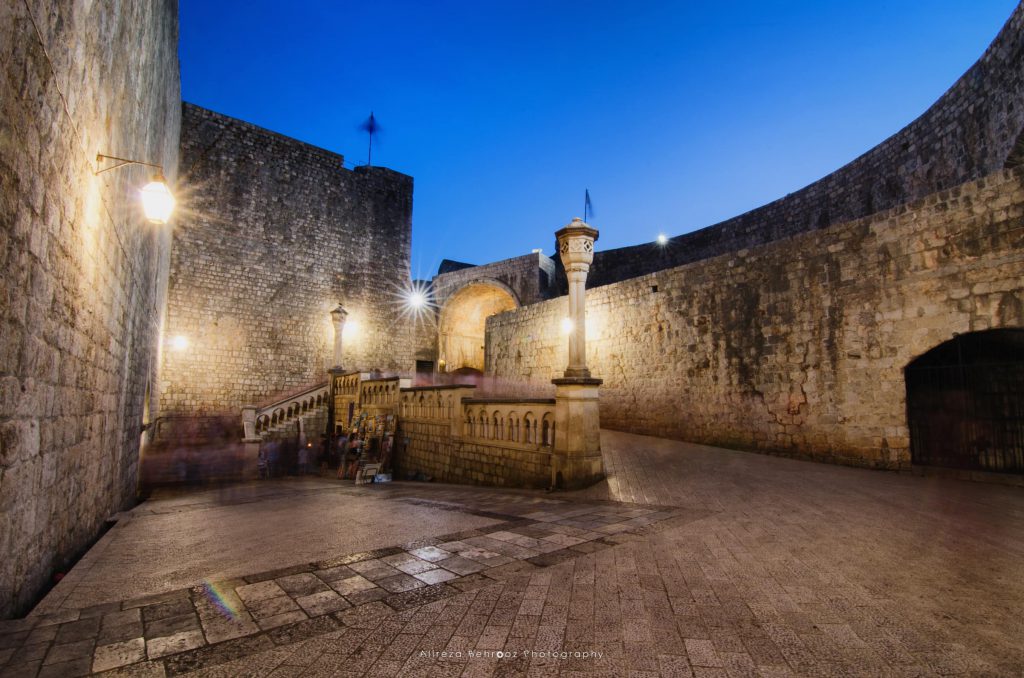 Dubrovnik old town western Entrance. Croatia