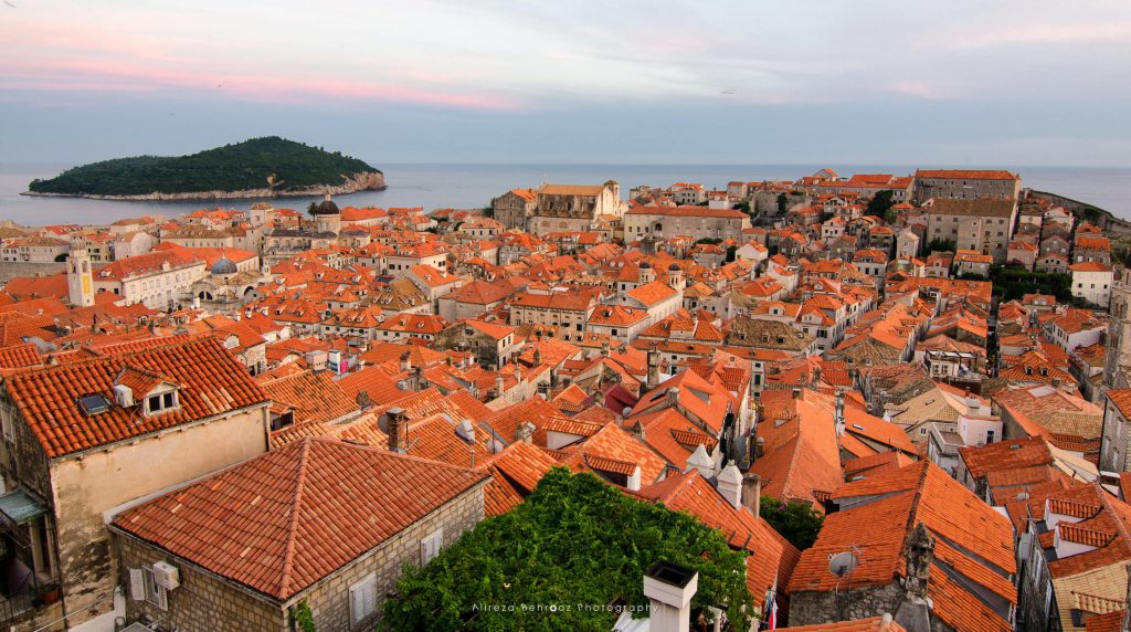 Old Town roofs of Ragusa, Dubrovnik, Croatia