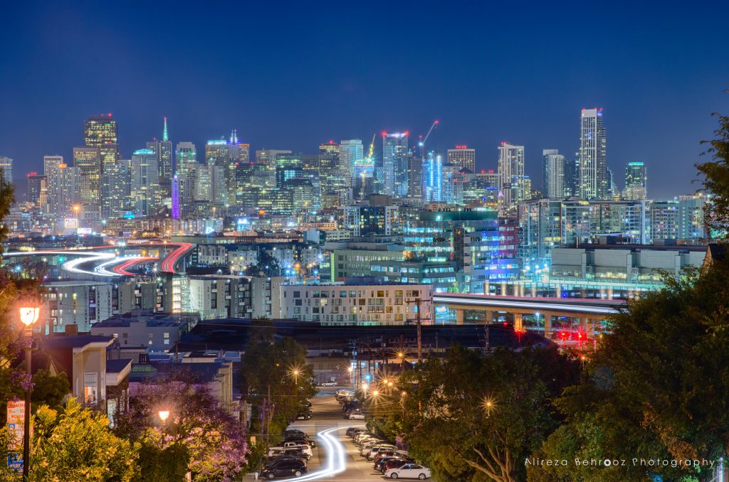 San Francisco Skyline at night from Potrero Hill