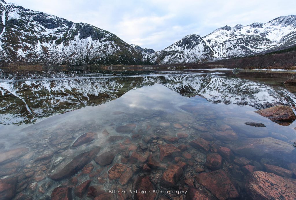 Our first (slightly) open sky in Lofoten