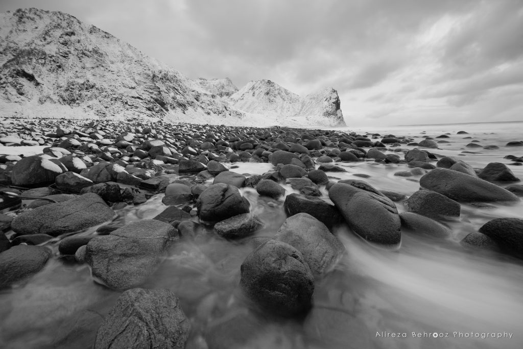 Unstad beach b&w I, Lofoten